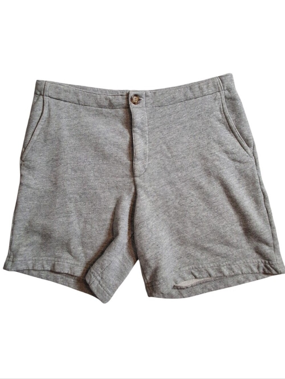 Chubbies Button Drawstring Terry Shorts Men Size Large Gray Grey Casual